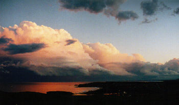 Was I admiring the sunset or looking for waterspouts.