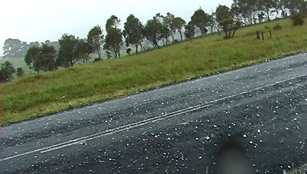 Hail near Ebor