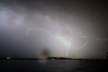 Lake Illawarra lightning